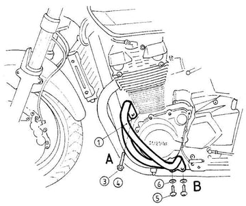 Suzuki GSX 1400 [2001-2004] - Barra de proteção ao motor
