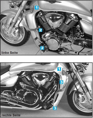 Suzuki M 1800 [2006-2012] - Barra de proteção ao motor