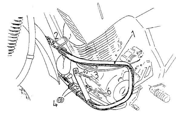 Yamaha XT 600 E [1990-1994] - Barra de proteção ao motor