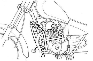 Yamaha SR 125 [1996-2001] - Protetor de motor