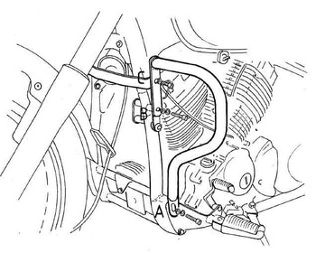 Yamaha XVS 650 Drag Star [1996-2003] - Barra de proteção ao motor