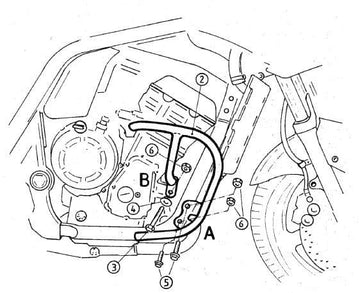 Yamaha FZS 1000 Fazer [2001-2005] - Barra de proteção ao motor