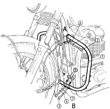 Triumph Thruxton [2004-2015] - Barra de proteção ao motor