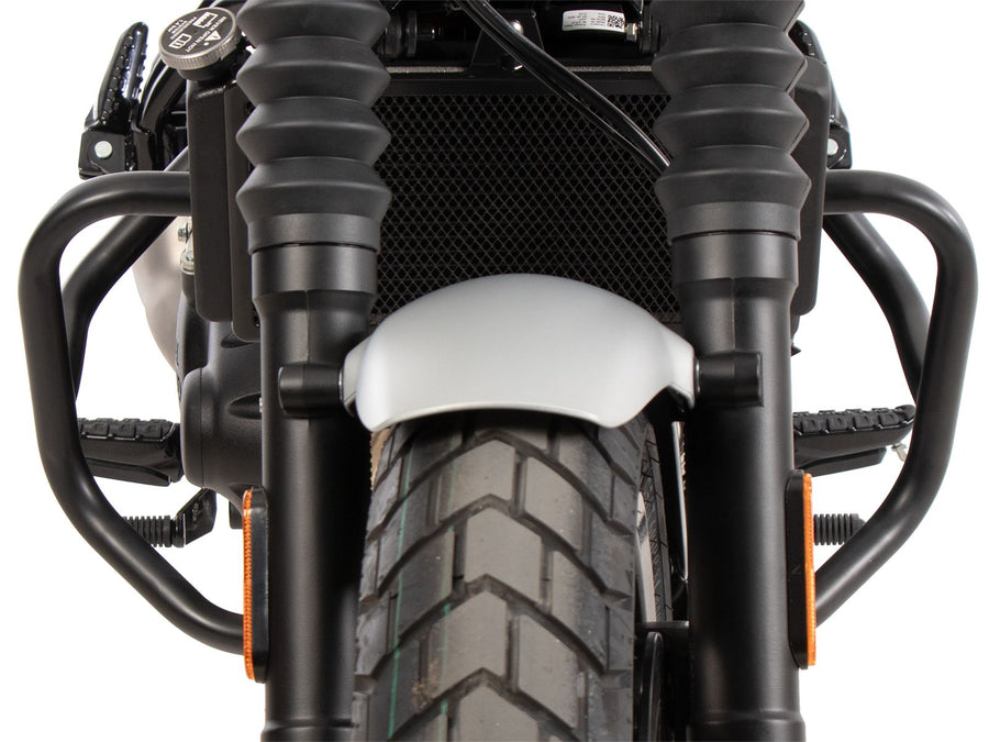 Royal Enfield Guerrilla 450 [2024-2025] - Vista em perspectiva da proteção do motor