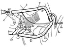 Yamaha XT 600 Ténéré [1988-1990] - Vista detalhada da proteção do motor