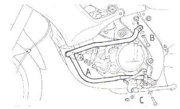 Aprilia Pegaso 650 [1997-2004] - Barra de proteção ao motor