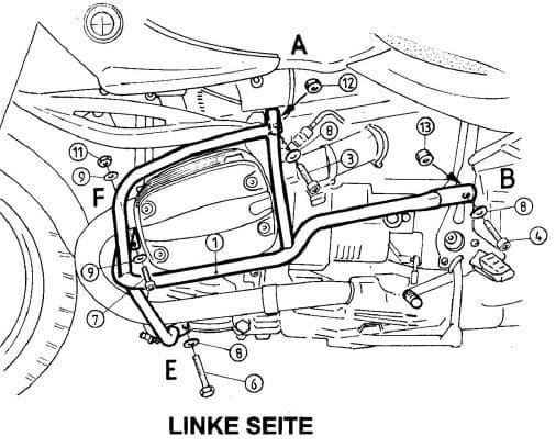 BMW R 850 R [1994-2002] - Barra de proteção ao motor