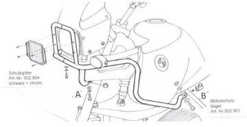 BMW R 850 GS [1994-2000] - Barra de proteção ao tanque