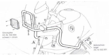 BMW R 850 GS [1994-2000] - Barra de proteção ao tanque