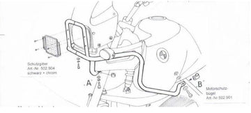 BMW R 850 GS [1994-2000] - Barra de proteção ao tanque