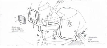 BMW R 850 GS [1994-2000] - Barra de proteção ao tanque - 0