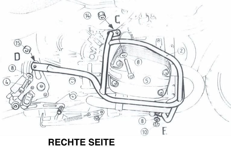 BMW R 850 R [2000-2006] - Barra de proteção ao motor