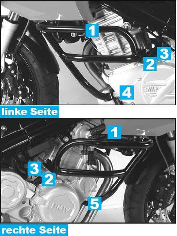 BMW F 800 S [2006-2011] - Barra de proteção ao motor