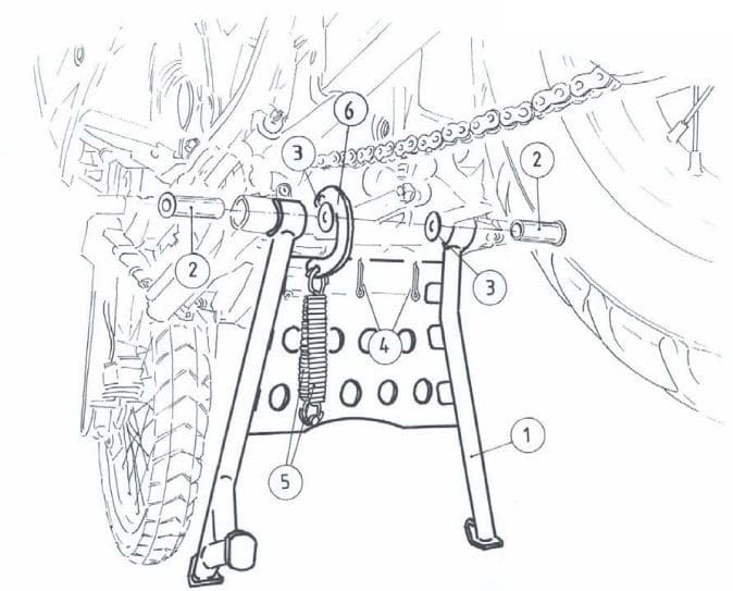 Honda XRV 750 Africa Twin [1993-2003] - Principal Stand