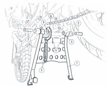 Honda XRV 750 Africa Twin [1993-2003] - Principal Stand