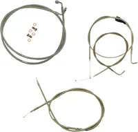 Harley Davidson Flhtcui [LA CHOPPERS] - Kit de cabo/linha de freio revestido de aço inoxidável padrão