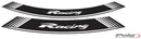 PUIG Racing Rim Edge Adesivo - Universal | Branco | PUIG 5531B