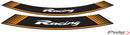 PUIG Racing Rim Edge Adesivo - Universal | Laranja | PUIG 5531T