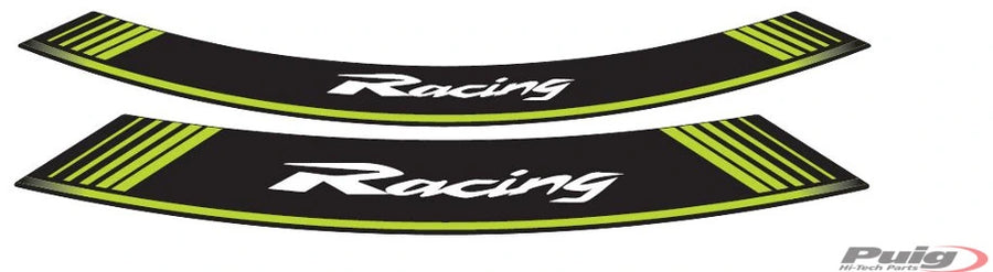 PUIG Racing Rim Edge Adesivo - Universal | Verde | PUIG5531V