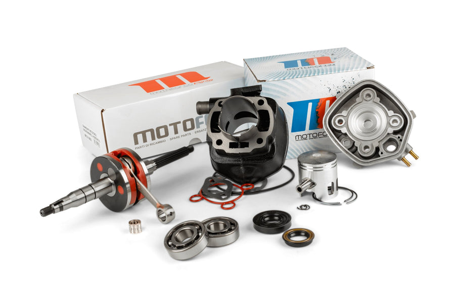 Aprilia SR Netscaper 50 2T LC - kit de cilindros e virabrequim 70 ferro fundido cinza LC