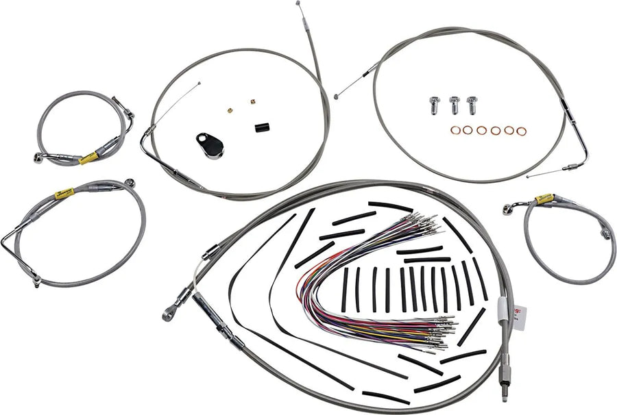 harley davidson touring [BURLY BRAND] - conjunto de encaixe de alça para modelos touring mais antigos com guidão Bagger Bar