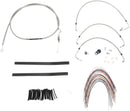 Harley Davidson flhtcu [BURLY BRAND] - Kit completo de cabo de guiador/linha de freio em aço inoxidável-2