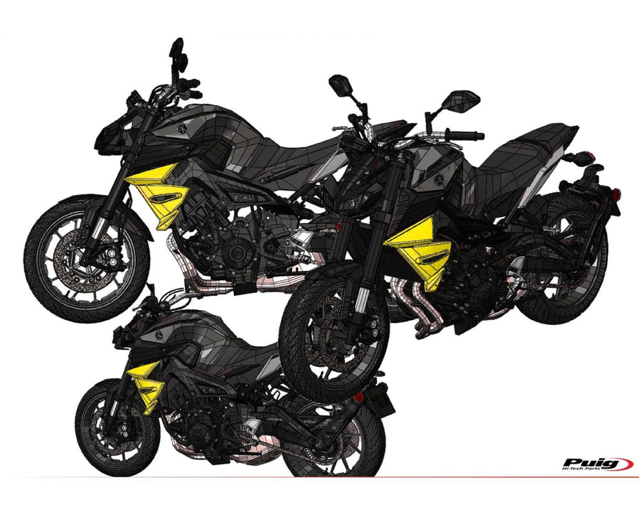 YAMAHA MT-09 SP [2020] – Tampa do radiador – Preto fosco