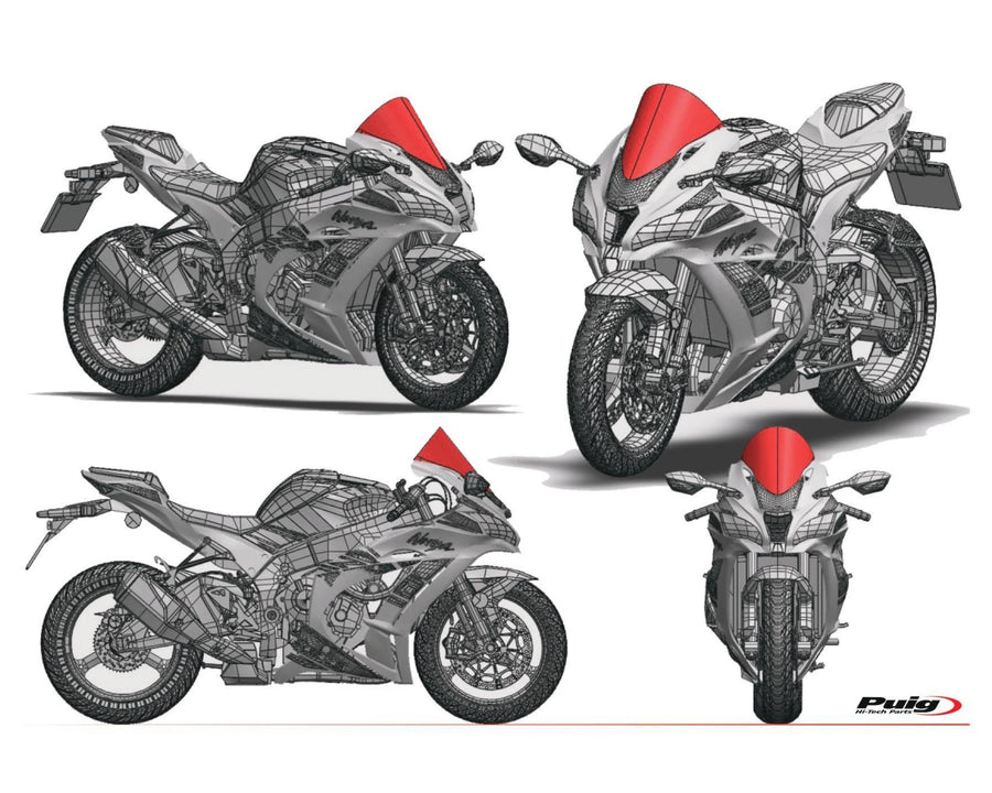 DUCATI PANIGALE V2 [2024] – Pára-brisa R-Racer – escurecido