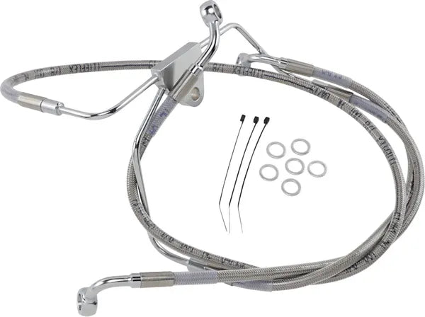 Harley Davidson Flhtcui [DRAG SPECIALTIES] - Kit de linha de freio em aço inoxidável, estendido