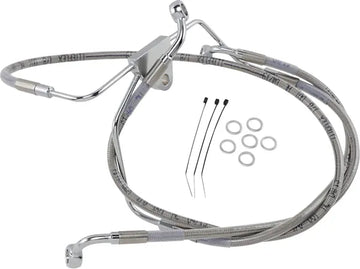 Harley Davidson Flhtcui [DRAG SPECIALTIES] - Kit de linha de freio em aço inoxidável, estendido