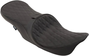 harley davidson flhri [DRAG SPECIALTIES] - Assento de couro touring de 2 lugares posicionado na frente com perfil baixo