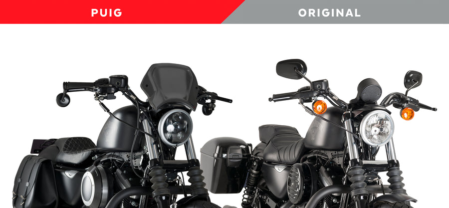HARLEY DAVIDSON SPORTSTER 883 IRON XL 883 N [2012] – PLACA FRONTAL ALU – PRETO