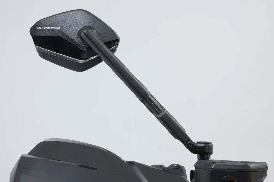 aprilia shiver 900 [SW-MOTECH] – conjunto de espelhos esportivos, braço de espelho curto