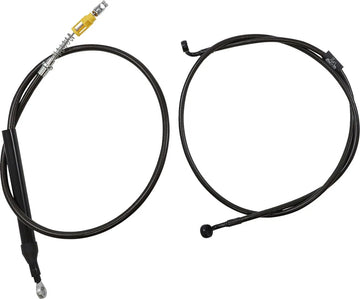 Harley Davidson FLFB [LA CHOPPERS] - Kit completo de cabo/linha de freio trançado à meia-noite