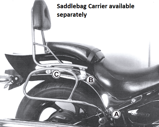 Suzuki M 800 Intruder [2005-2009] - Sissybar sem ponte de bagagem