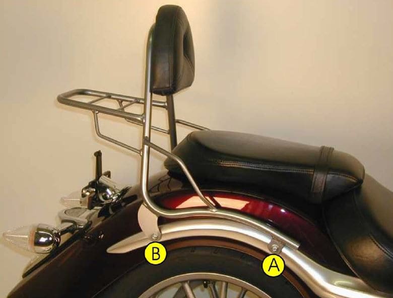 Yamaha XV 1900 Midnight Sta [2006-2016] - Sissybar sem ponte de bagagem