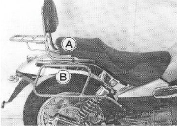Moto Guzzi Nev Clas v 750 IE [2004-2011] - Sissybar sem ponte de bagagem