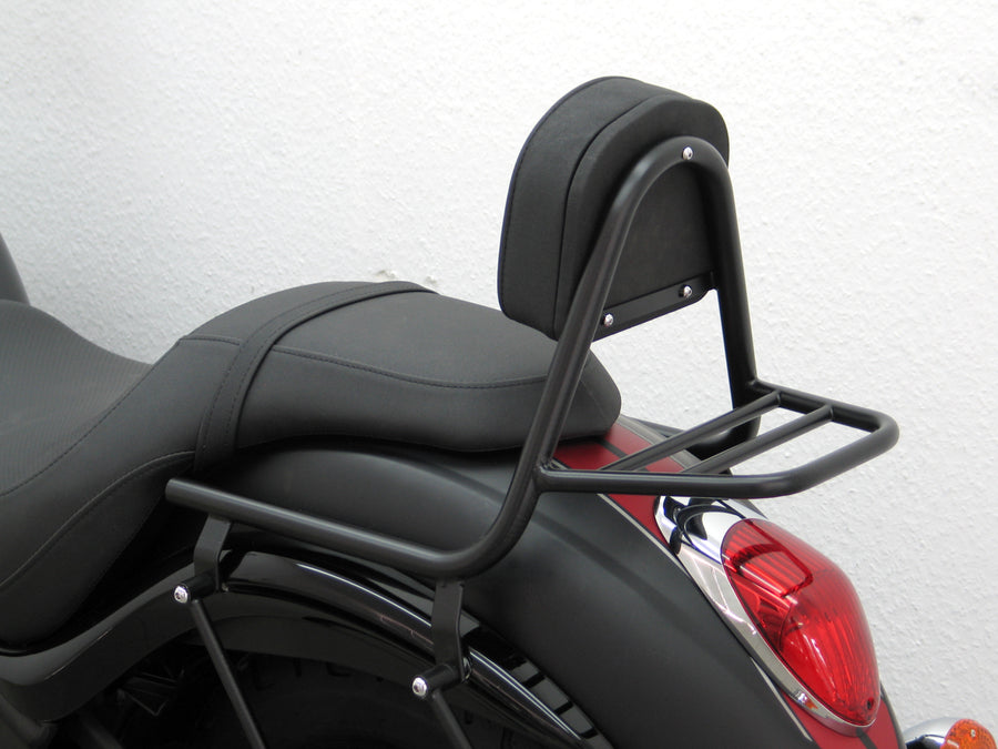 Kawasaki VN 900 Custom [2007-2017] - Barra de maricas feita de cachimbo com travesseiros e bagagem, preto