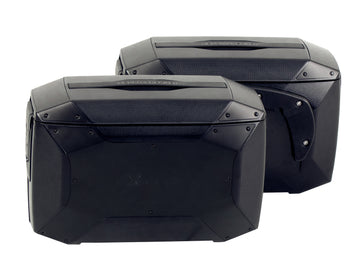 Mala lateral [Hepco & Becker] - Conjunto de mala lateral Xcore preto – C-Bow