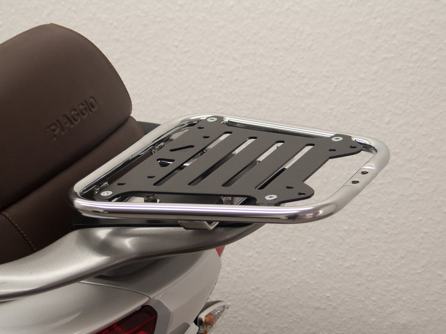 Piaggio mp3 LT 500, ou seja, [2014-2016] - TopCasrärter 'Flex', preto com borda cromada