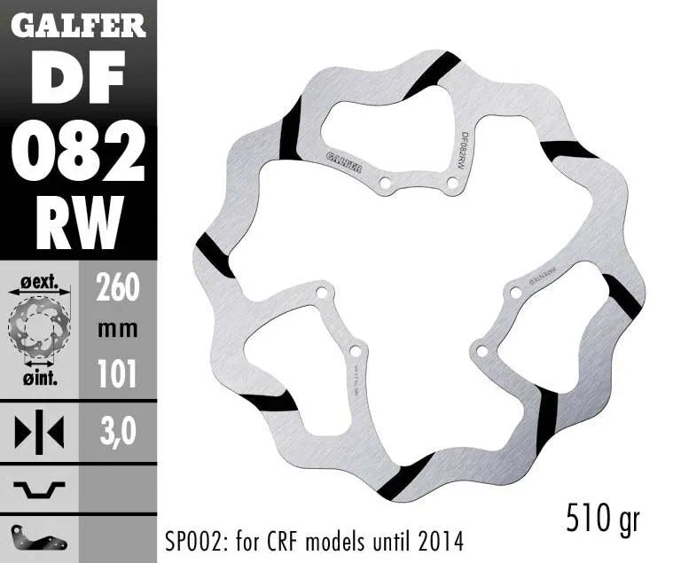 Red Moto CRF 450 RX Supermoto [2017-2018, 2020] - Oversize Wave® Bremsscheibe – Bild 2