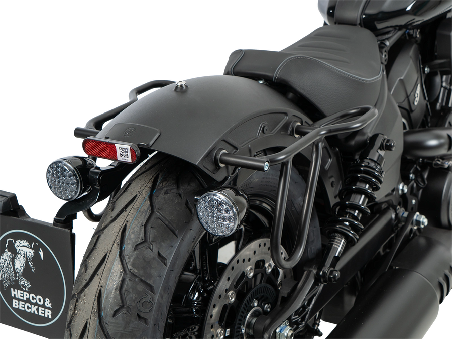 Indian 101 Scout [2025-2026] - Porta-bolsa de couro com recorte preto