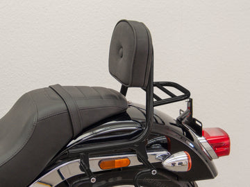 Harley Davidson Sofrail Low Rider (Milwaukee -eight 107/114) [2018] - barragem de Sissy do tubo com travesseiro e plack de bagagem, preto