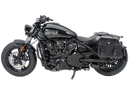 Indian Scout Sixty Classic [2025-2026] - Set: Ledertaschenhalter Cutout schwarz inkl. Rugged Ledertaschen schwarz