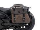 Indian Scout Sixty Classic [2025-2026] - Conjunto: porta-bolsa de couro com recorte preto incl. Bolsas de couro robustas marrom