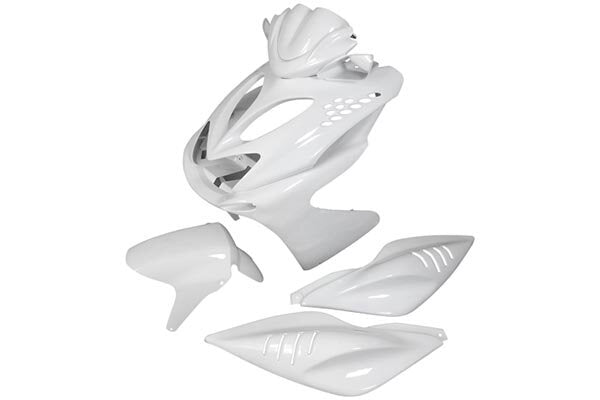 Yamaha Aerox Naked 50 2T LC CAT [2004–] - Verkleidungskit 7 Teile weiß