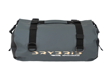 Bolsa para motocicleta [Hepco & Becker] - Bolsa Drybrid 30L rolo de bagagem para motocicleta à prova d'água - fixação de alça