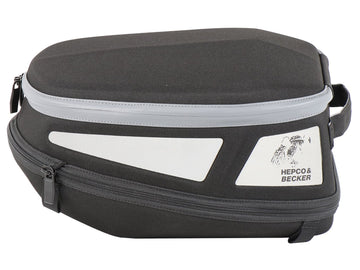 Bolsa traseira [Hepco & Becker] - Royster Rearbag Sport bolsa traseira preta/cinza incl. Almofada de assento básica – Almofada de assento