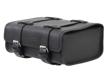 Bolsa traseira [Hepco & Becker] - Bolsa traseira de couro Legacy preta – Solorack