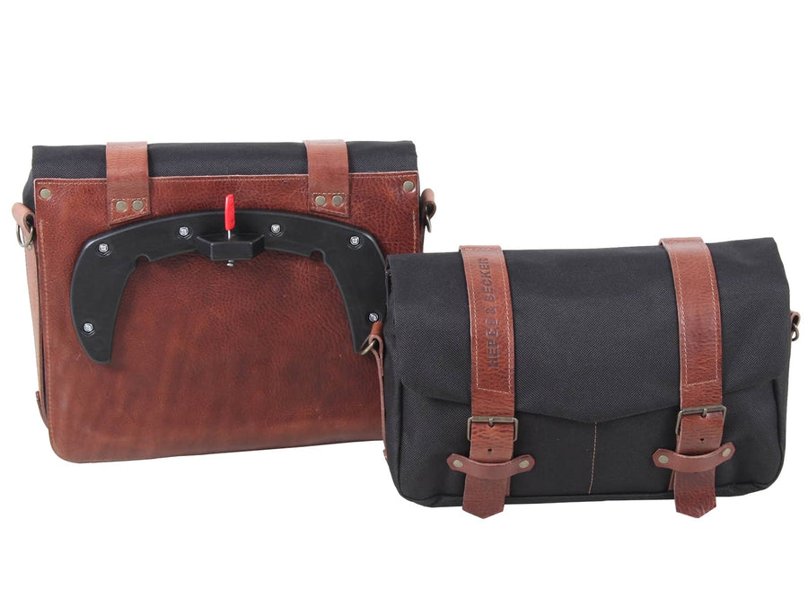 Hepco & Becker [Hepco & Becker] - Conjunto de bolsa mensageiro Legacy M/L preto.